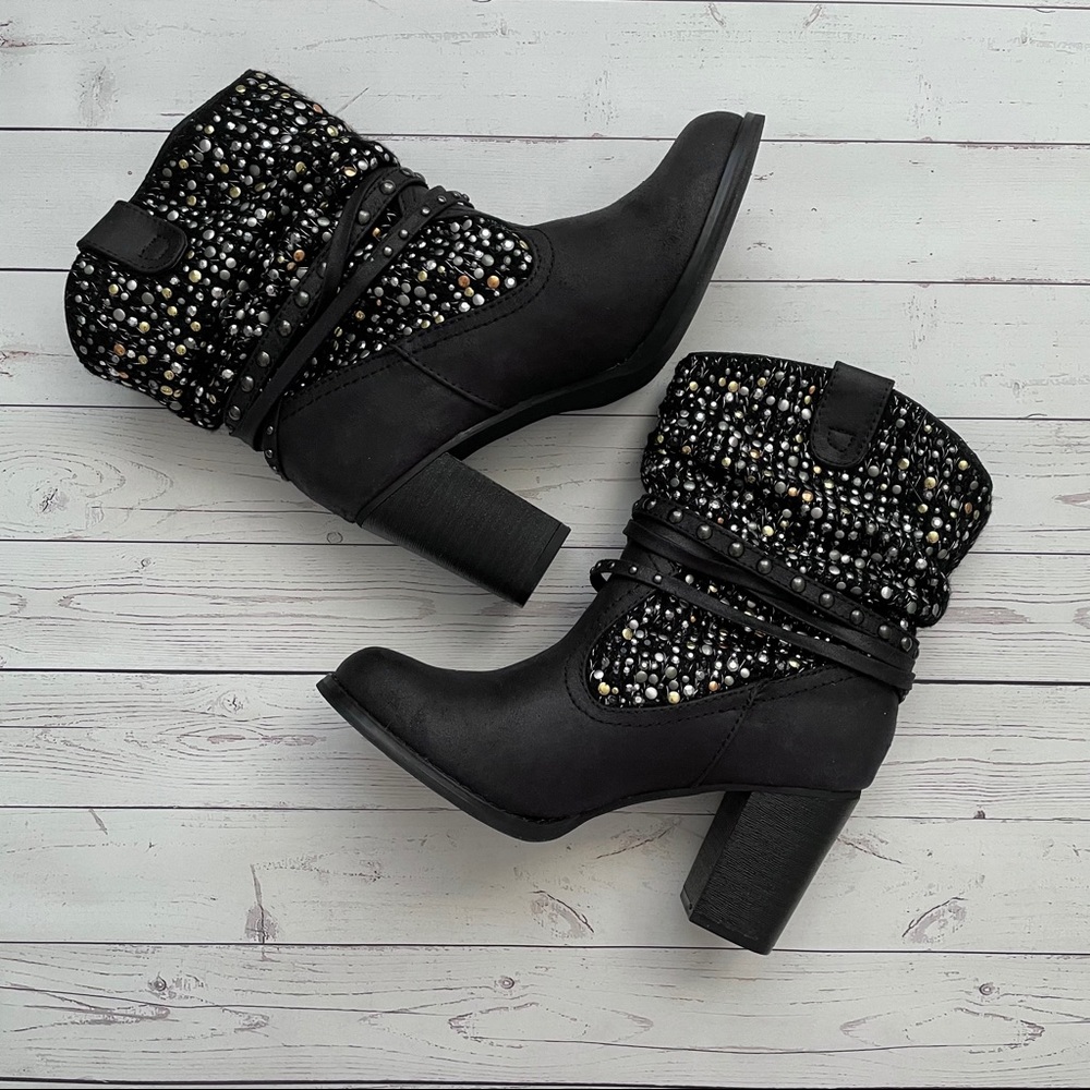Not Rated Studded Black Boots